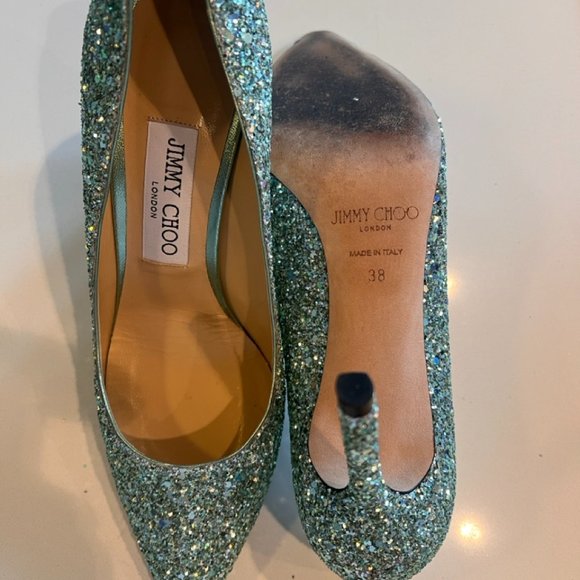 Jimmy Who? Jimmy Choo! Beautiful sparling high heels only worn a few times - Picture 2 of 6